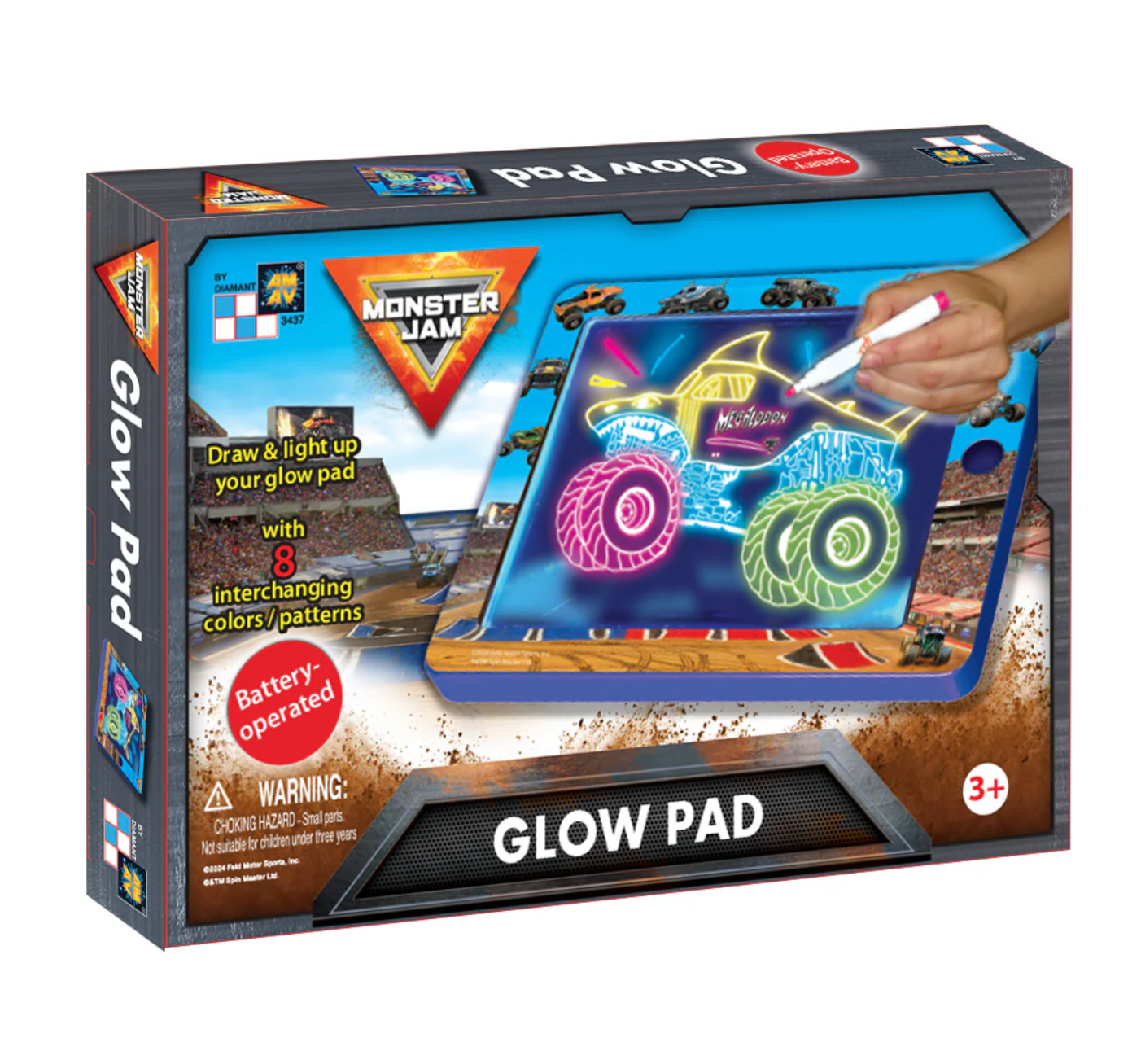 Monster Jam Glow Pad