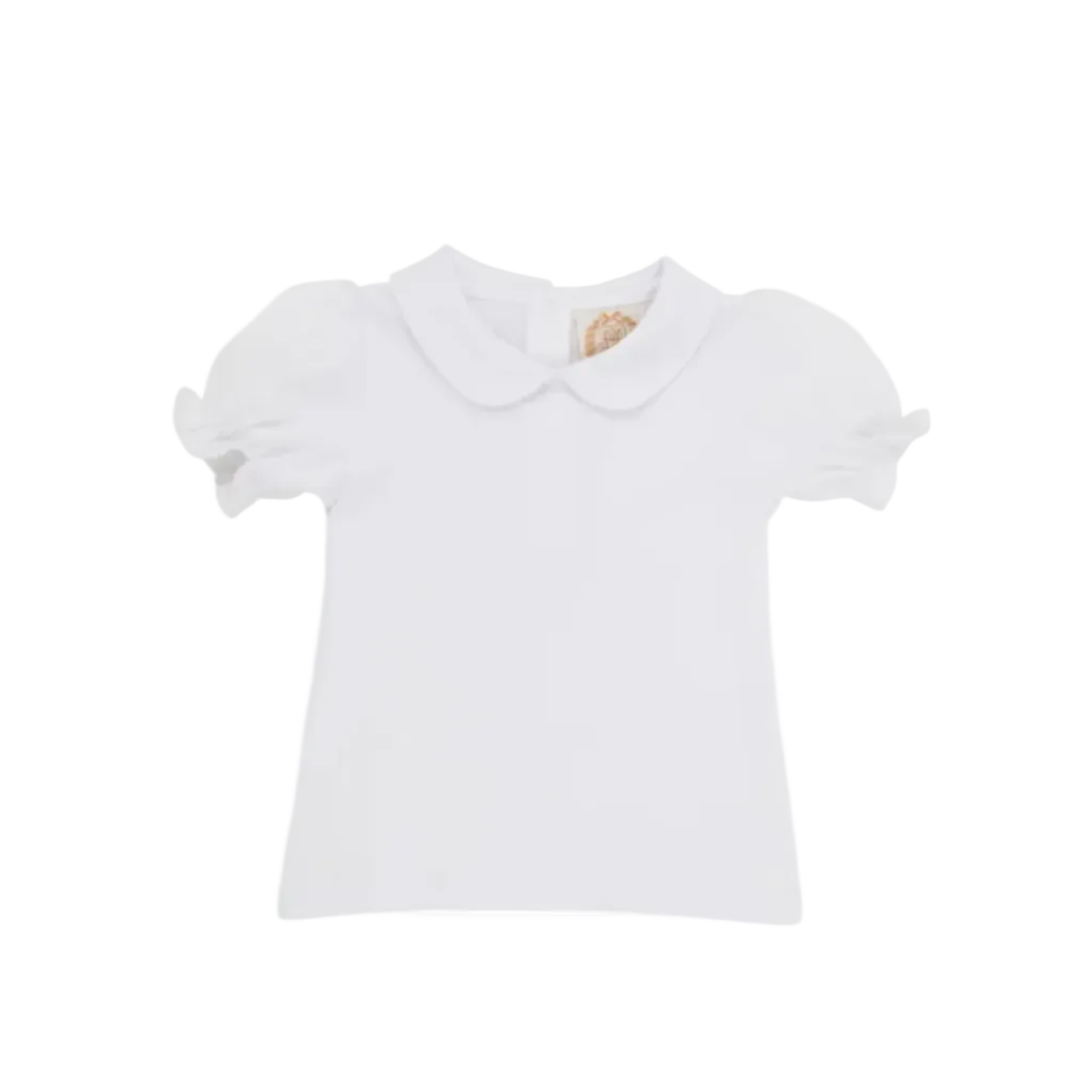 Maudes Peter Pan Collar Shirt Pima SS Worth Avenue White/Worth Avenue White