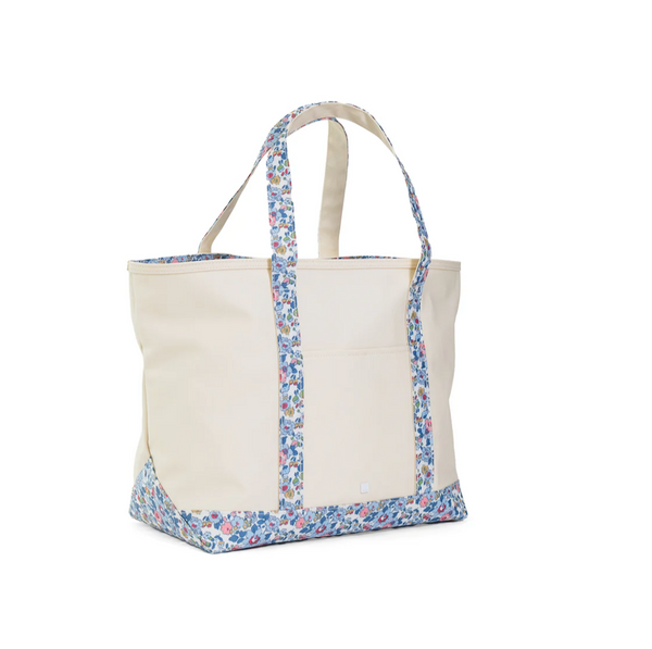 MAXI TOTE - COATED CANVAS Large-NATURAL With BRIDGEHAMPTON TRIM