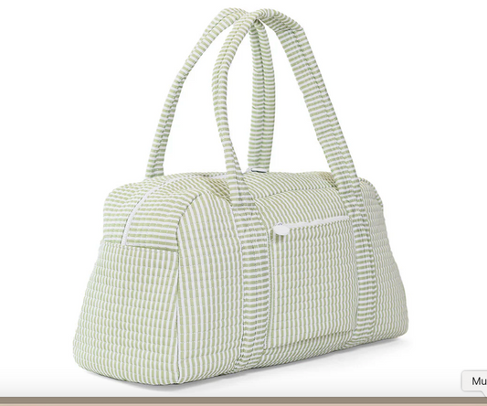 Quilted Grande Duffel - Pimlico Stripe Sage