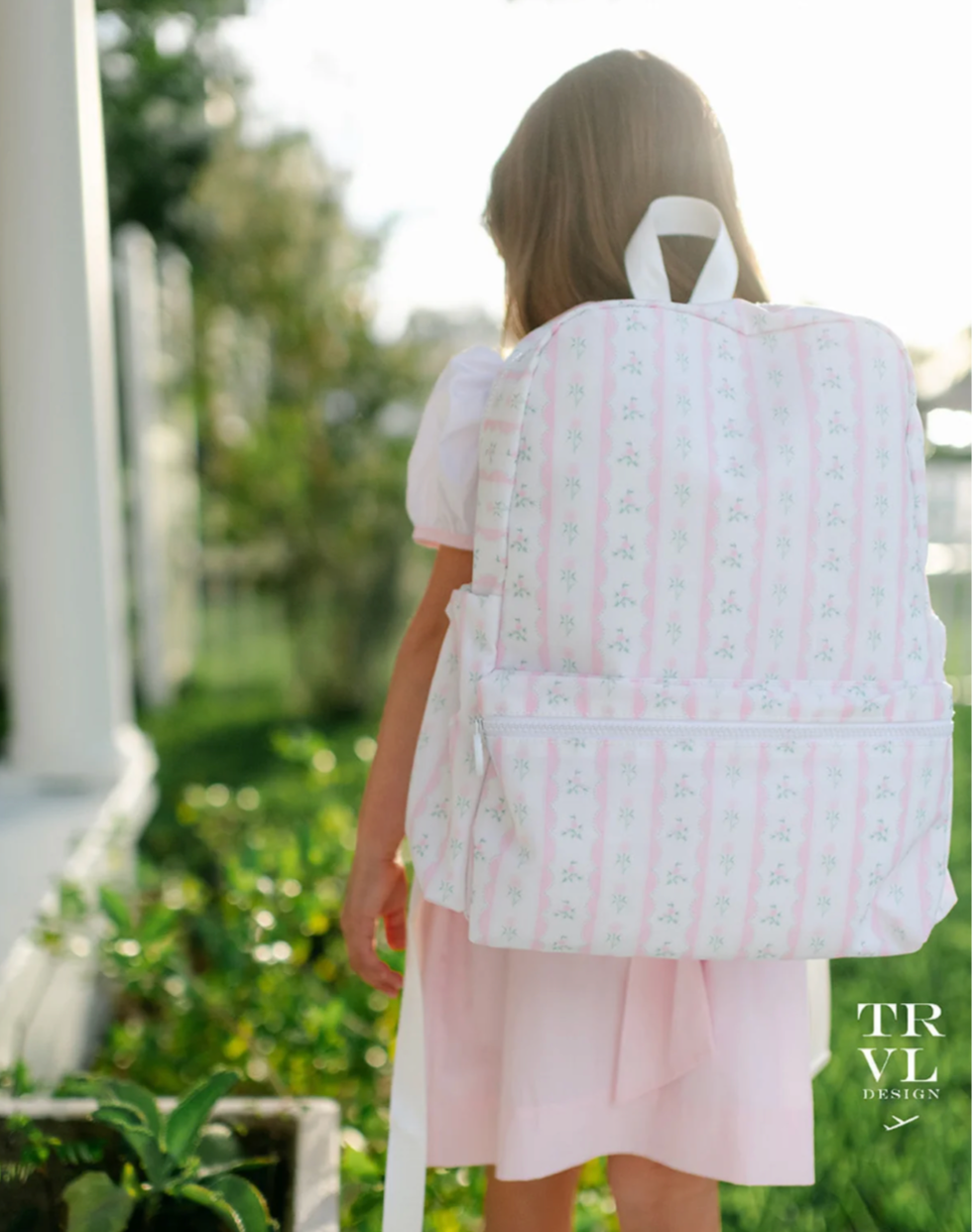 Backpacker- Backpack Ribbon Floral Pink