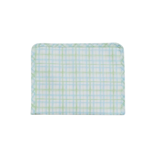 ROADIE MEDIUM Zip Pouch - Classic Plaid Green