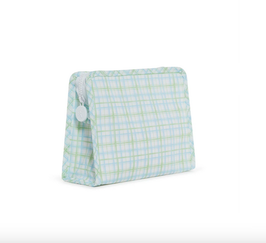 ROADIE MEDIUM Zip Pouch - Classic Plaid Green