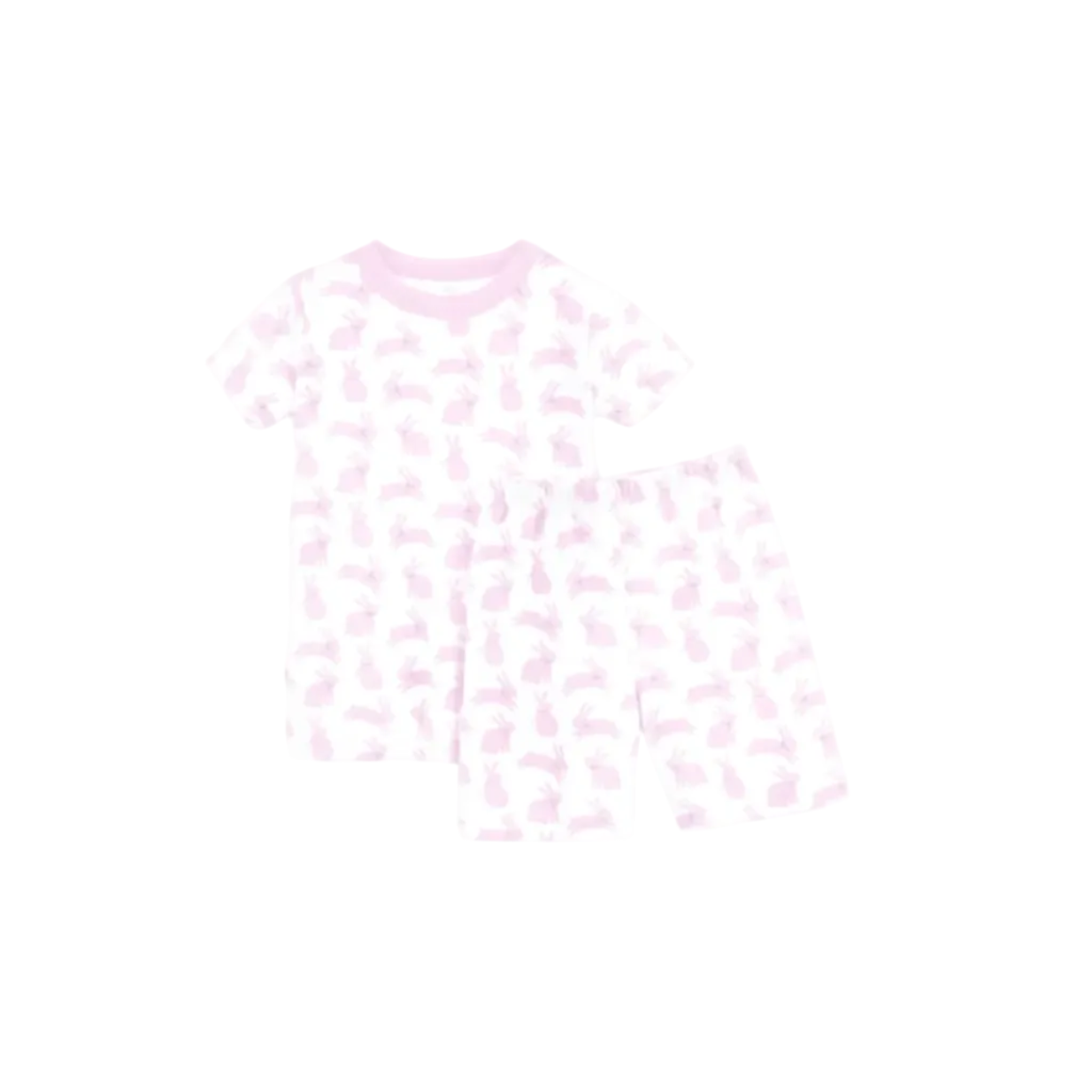 Leaping Bunnies Short Pajamas in Pink