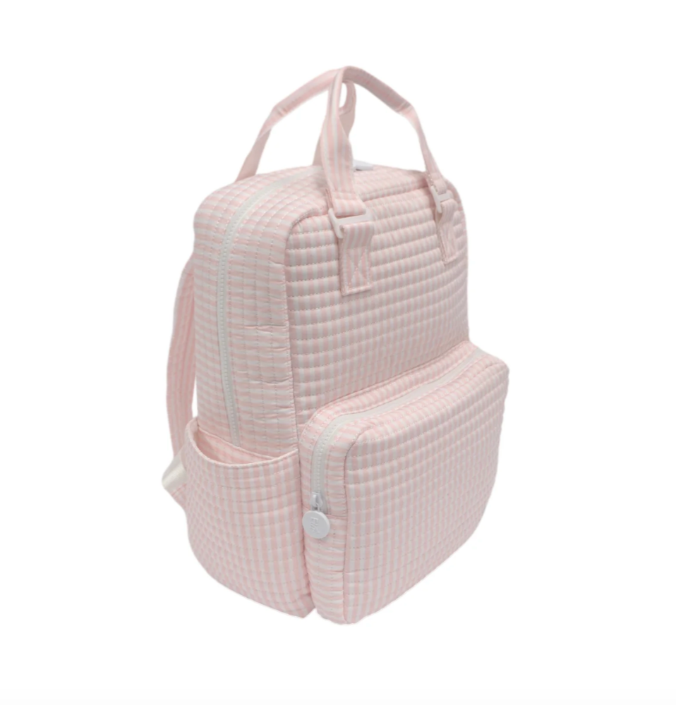 Quilted All You Need Bag- Pimlico Stripe Pink