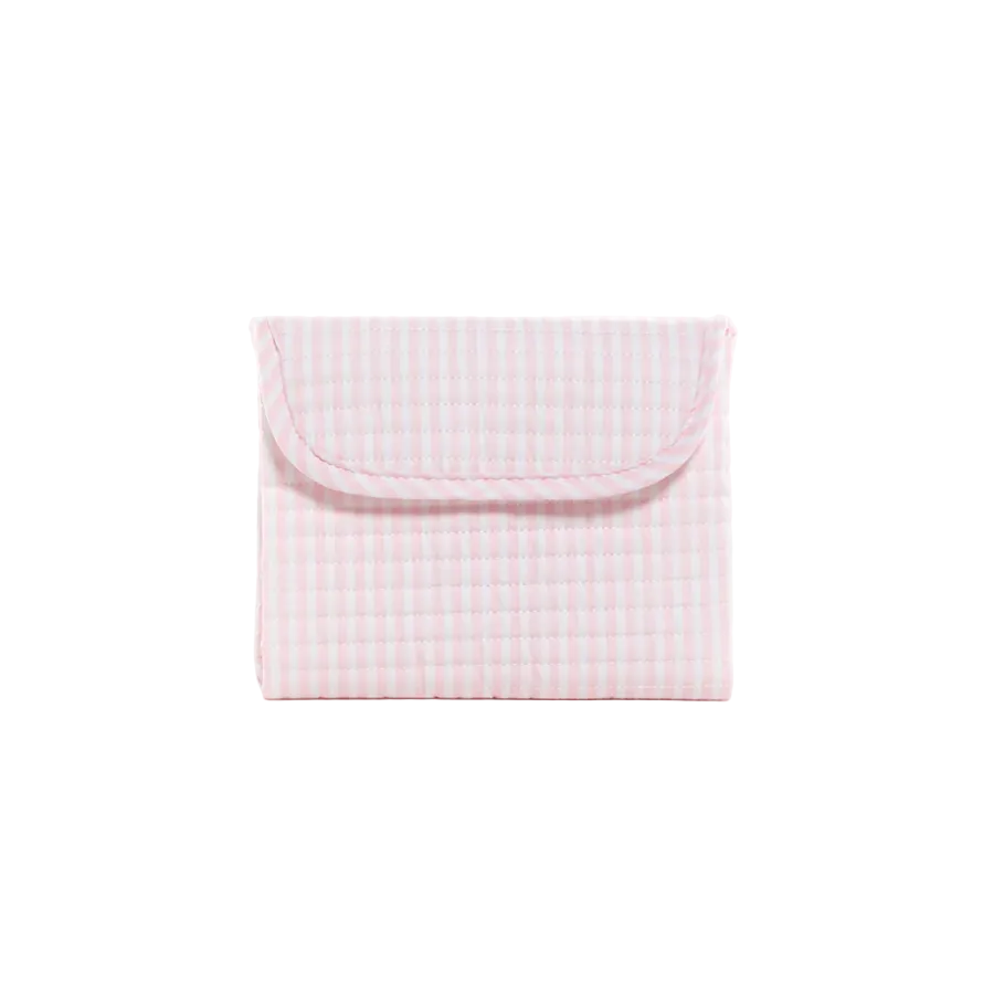 Quilted Changing Mat- Pimlico Stripe Pink