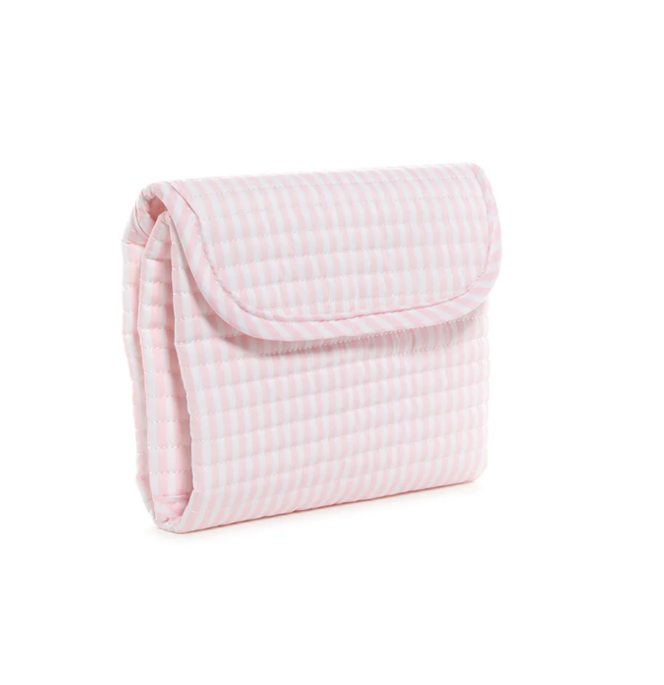 Quilted Changing Mat- Pimlico Stripe Pink