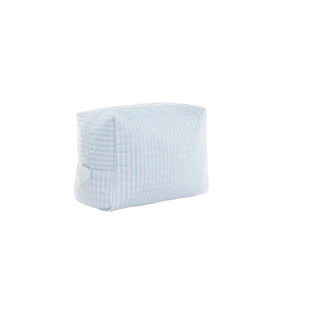 Quilted Everyday Bag- Pimlico Stripe Blue