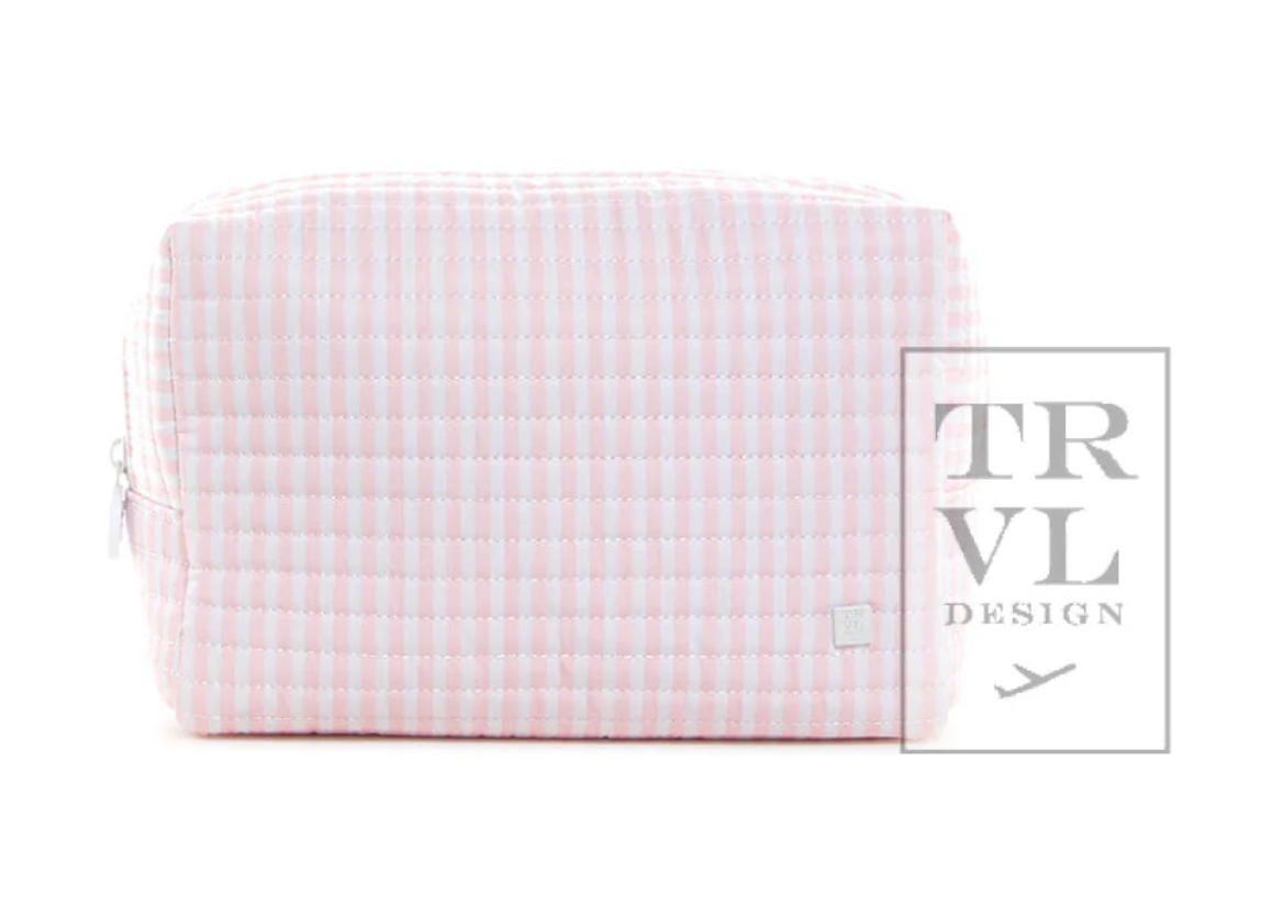 Quilted Everyday Bag- Pimlico Stripe Pink