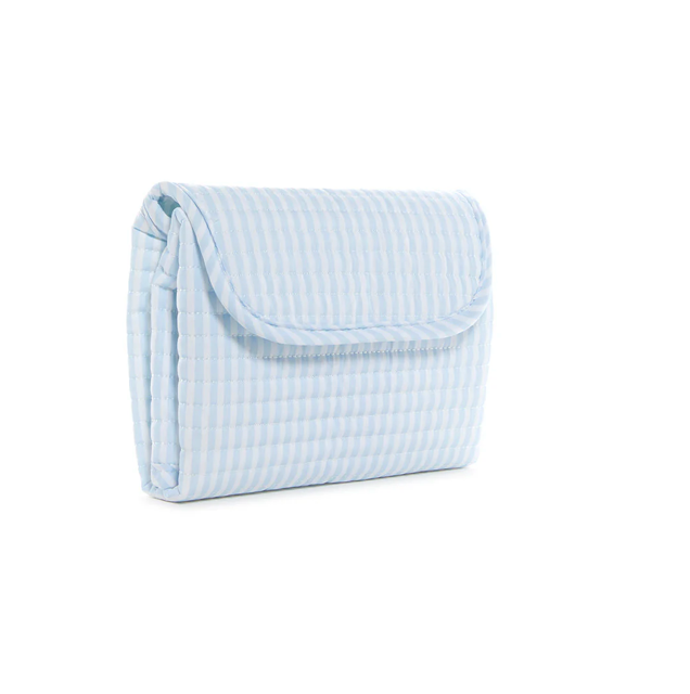 Quilted Changing Mat- Pimlico Stripe Blue