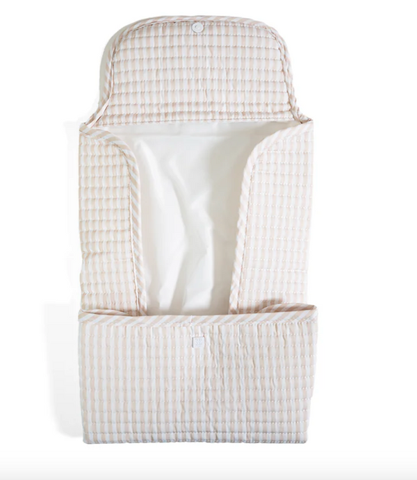 Quilted Changing Mat- Pimlico Stripe Sand