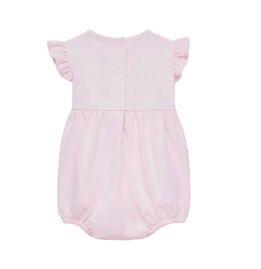LITTLE DUCKLINGS SMOCKED BUBBLE - PINK