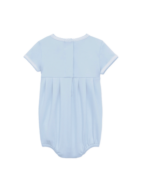 LITTLE DUCKLINGS SMOCKED BUBBLE -LIGHT BLUE