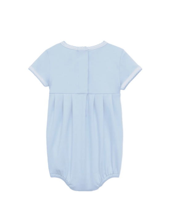 LITTLE DUCKLINGS SMOCKED BUBBLE -LIGHT BLUE