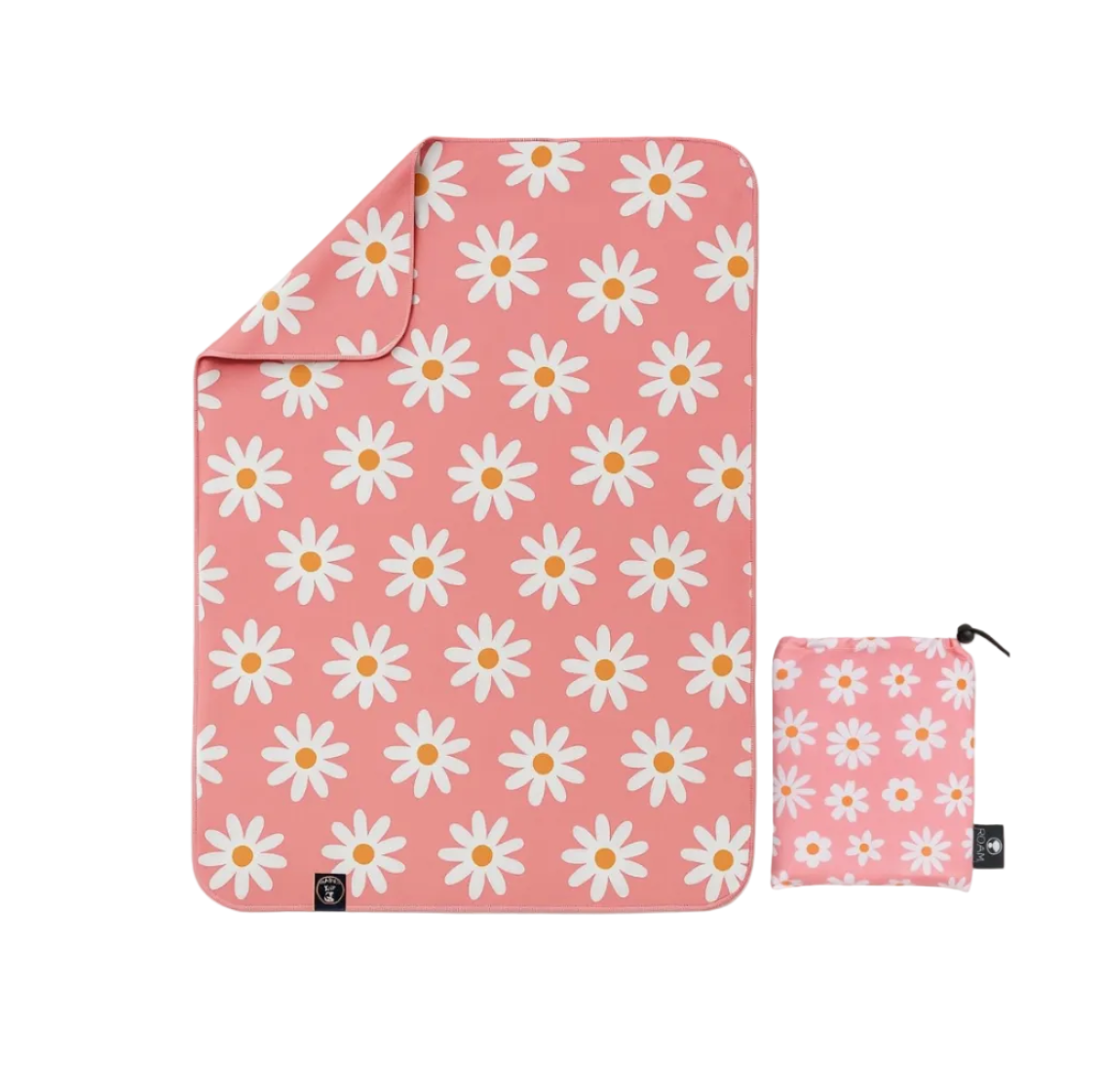 Kids UPF 50+ Beach Towel with hood-Flower Power