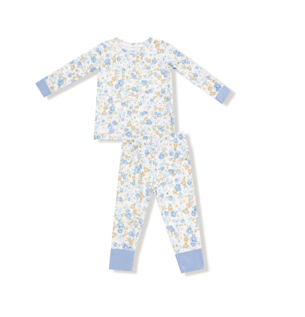 Sweet Rose Calico - Long Sleeve Loungewear Set