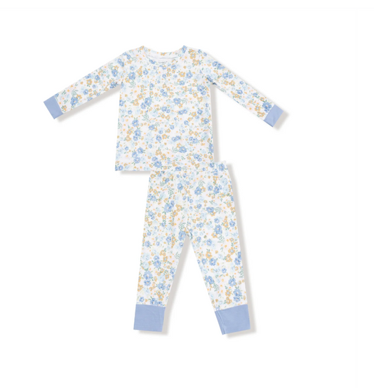 Sweet Rose Calico - Long Sleeve Loungewear Set