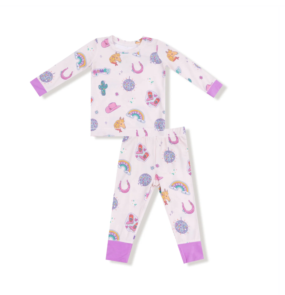 Disco Cowgirl - Long Sleeve Loungewear Set