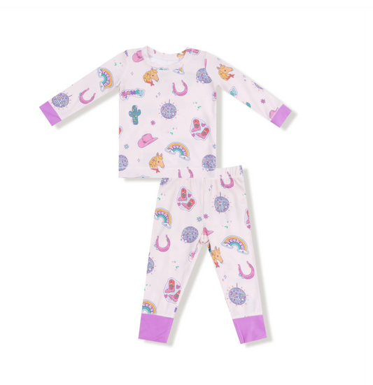 Disco Cowgirl - Long Sleeve Loungewear Set