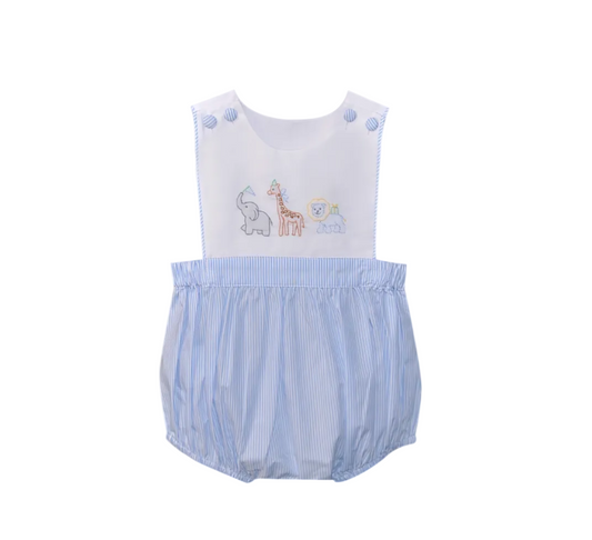 Blue Greer Boy Bubble- Party Animals