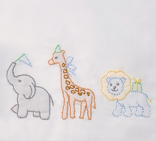 Blue Greer Boy Bubble- Party Animals