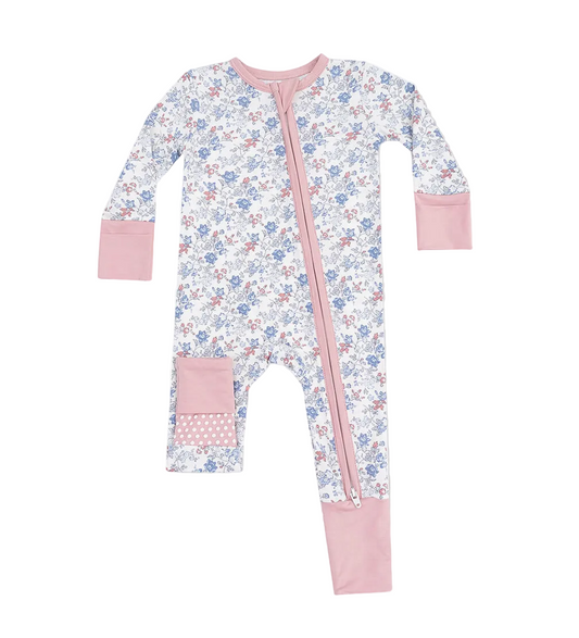 Country Girl Floral - 2 Way Zipper Romper