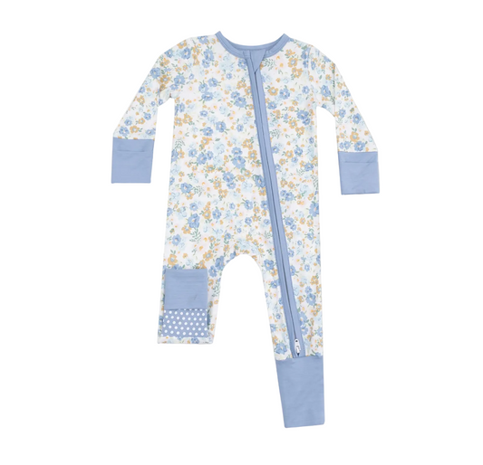 Sweet Rose Calico - 2 Way Zipper Romper