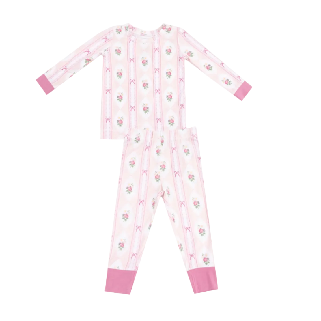 Ogee Lace Floral Long Sleeve Loungewear Set