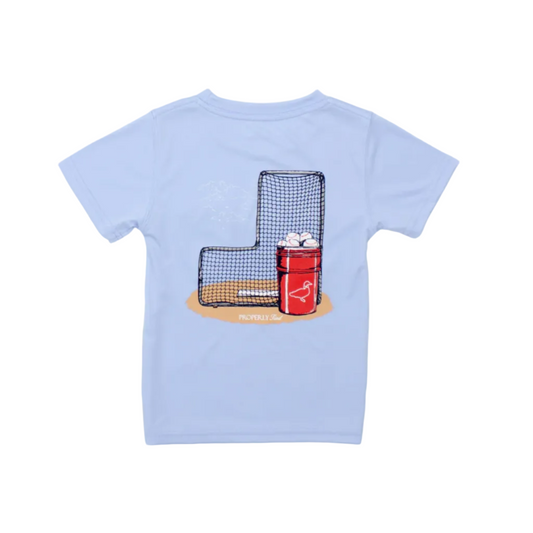 Boys Performance Tee Bucket Light Blue