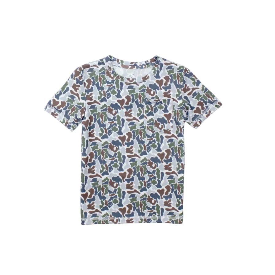 Boys Ravine Pocket Tee SS Terra Camo