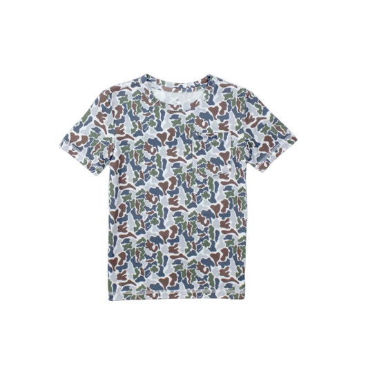 Boys Ravine Pocket Tee SS Terra Camo