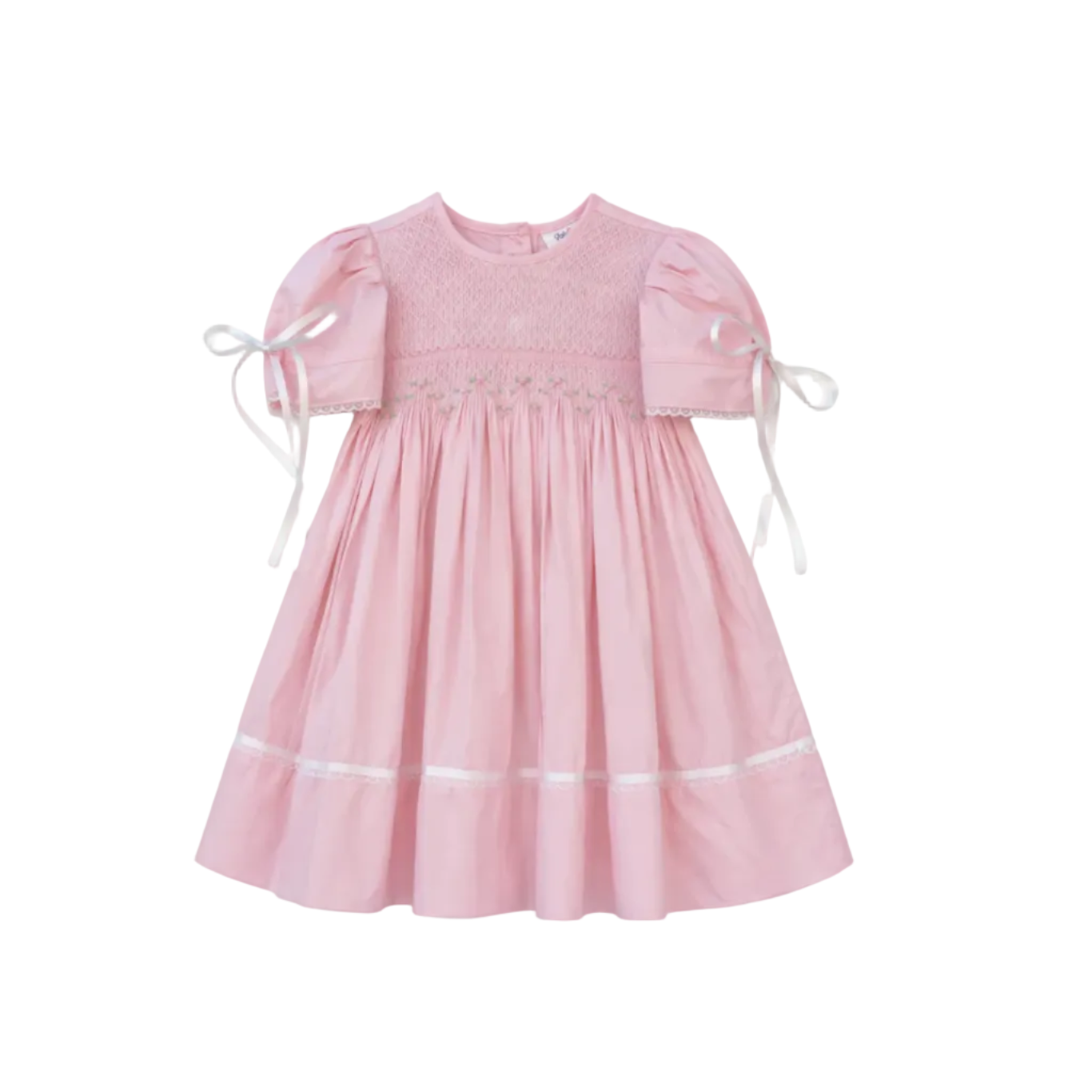Nicole Pink Smock Bodice Dress
