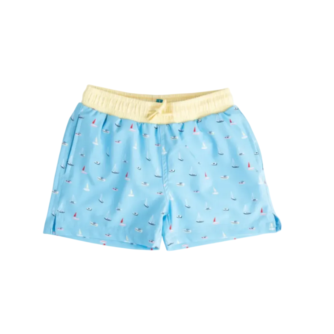 Boy's Boogie Board Swim Trunk- Baltic Sea Boats In The Bay