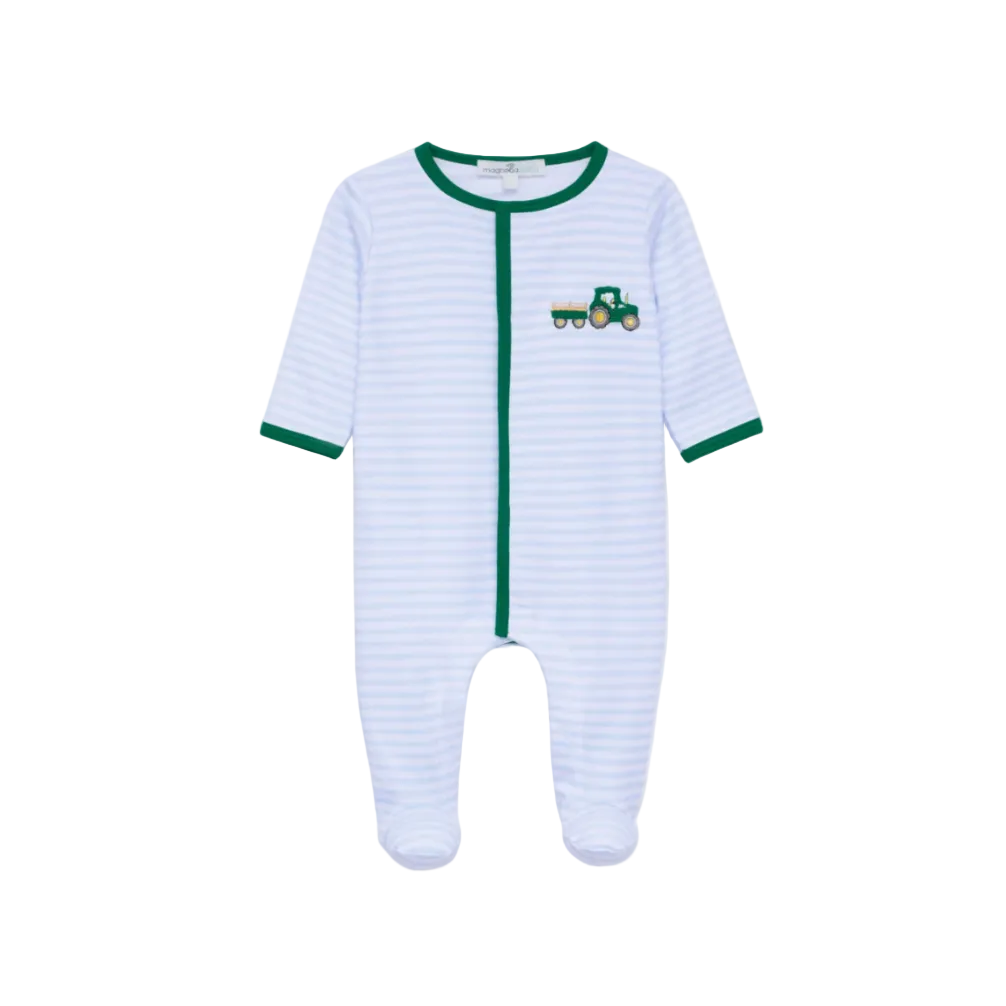 Little Farmer Applique Footie