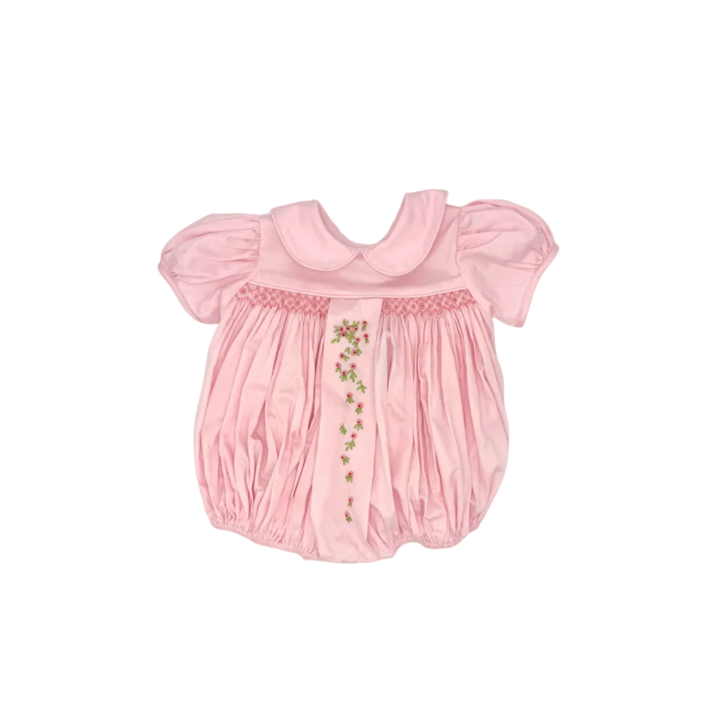 Tessa Pink Smock Embroidery Bubble