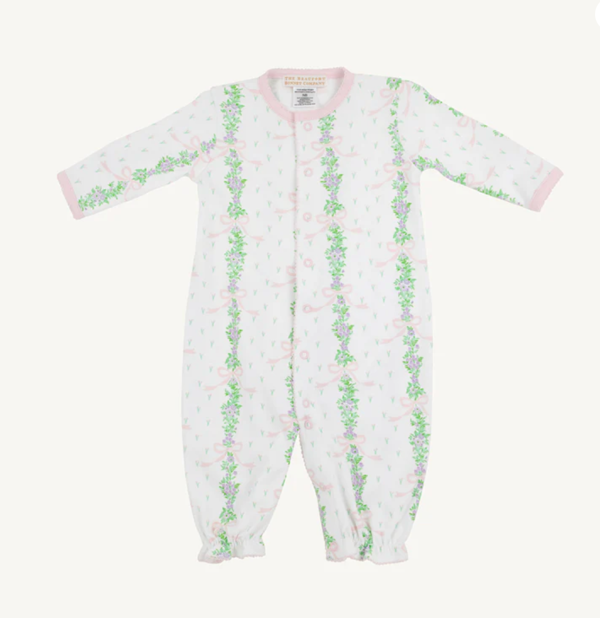 Twinkle Twinkle 2 in 1 gown- Fincastle Floral (small)/Palm Beach Pink