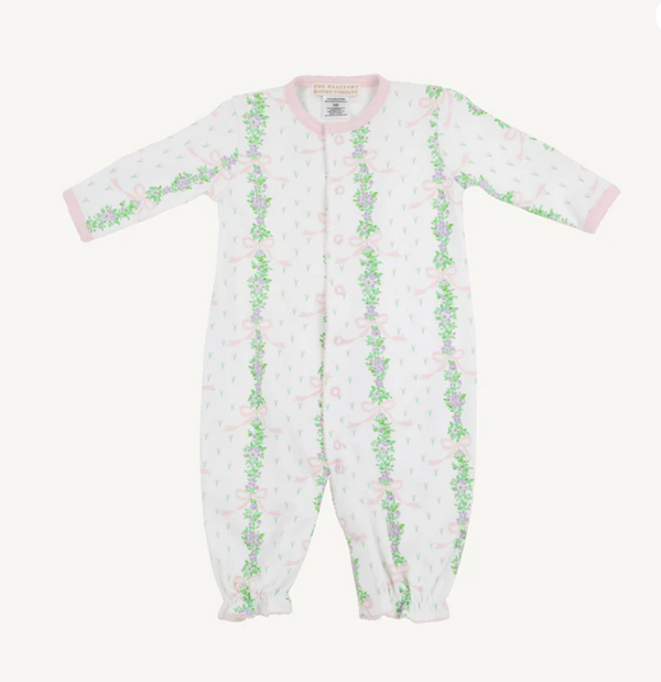 Twinkle Twinkle 2 in 1 gown- Fincastle Floral (small)/Palm Beach Pink