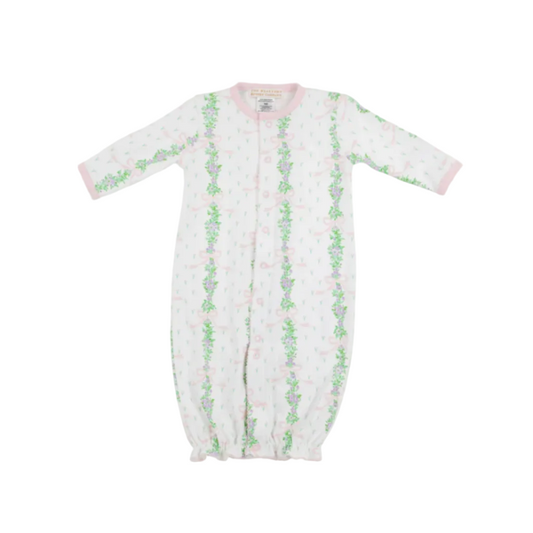 Twinkle Twinkle 2 in 1 gown- Fincastle Floral (small)/Palm Beach Pink