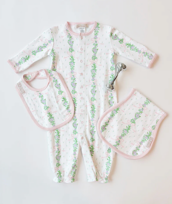 Twinkle Twinkle 2 in 1 gown- Fincastle Floral (small)/Palm Beach Pink