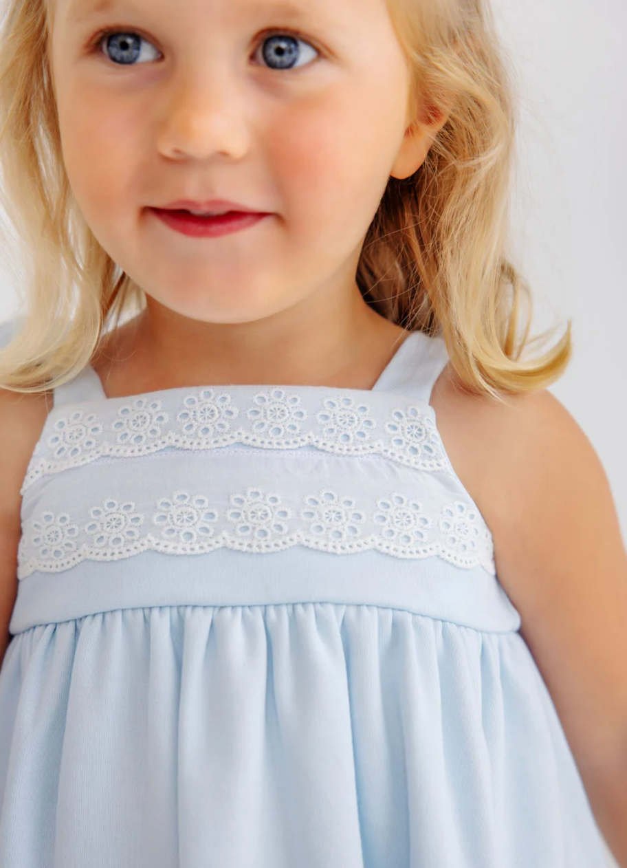 Idabelle Bloomer Set-Buckhead Blue/Worth Ave White