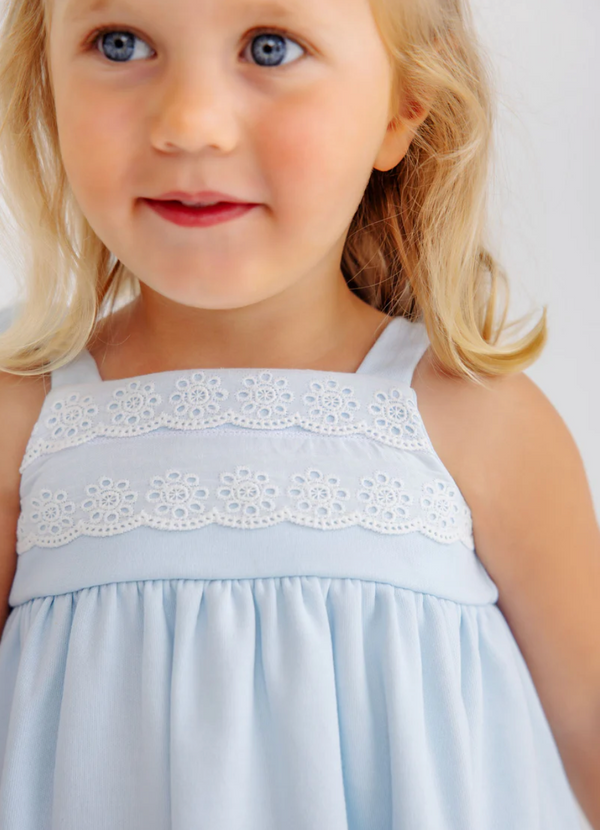 Idabelle Bloomer Set-Buckhead Blue/Worth Ave White