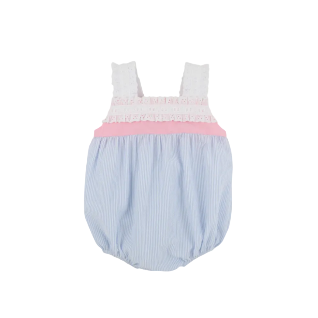 Babs Bubble-Seersucker, Breakers Blue Seersucker/Sandpearl Pink