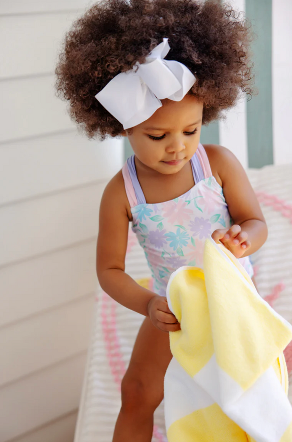 Seabrook Bathing Suit- Glastonbury Blooms/Lauderdale Lavender/Palm Beach Pink