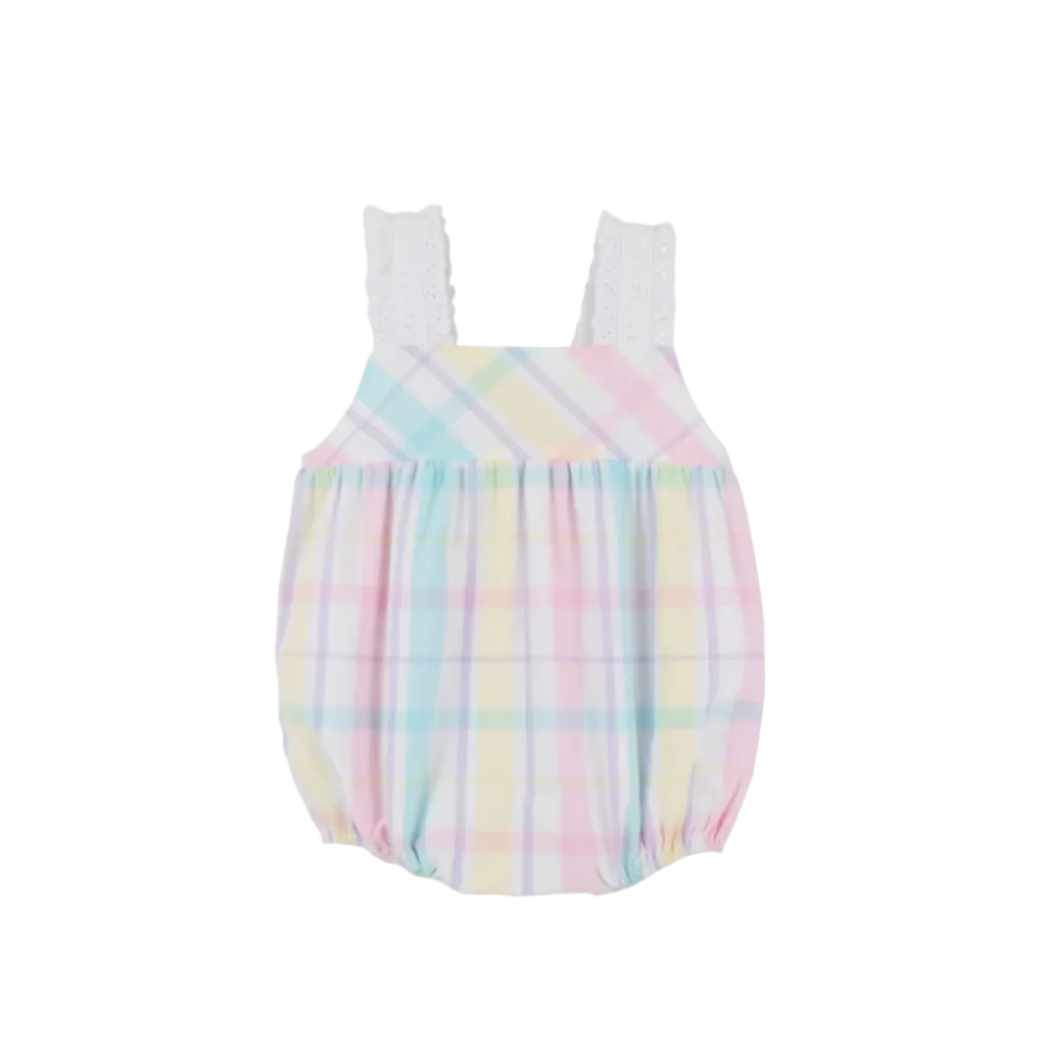 Babs Bubble- Brunch Plate Plaid/Worth Ave White