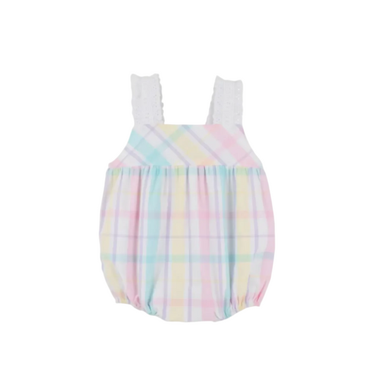 Babs Bubble- Brunch Plate Plaid/Worth Ave White