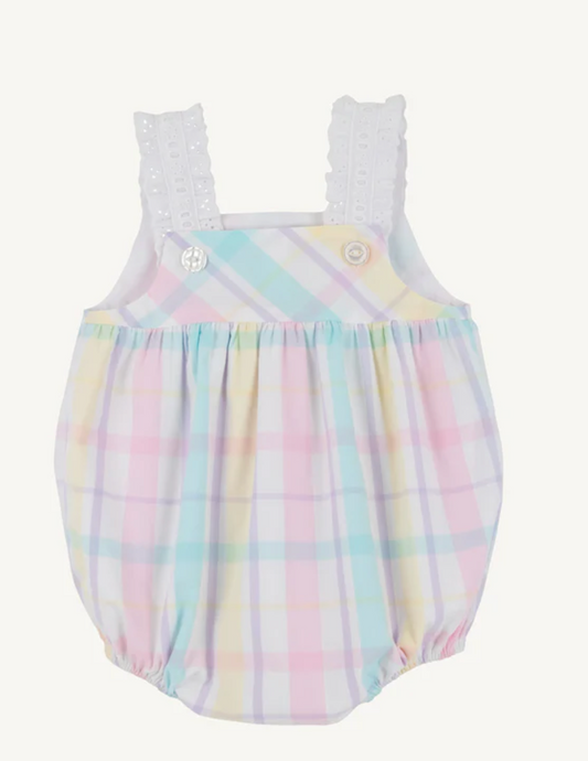 Babs Bubble- Brunch Plate Plaid/Worth Ave White