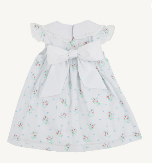 Franny Frock- Lancaster Gate Garden/Worth Ave White