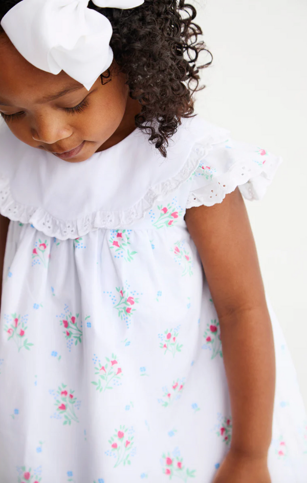 Franny Frock- Lancaster Gate Garden/Worth Ave White