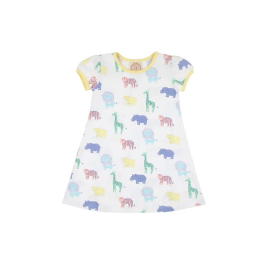 Penny's Place Dress- Wittle Wild One/Lake Worth Yellow