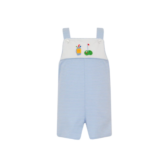 Golf- Blue Knit Stripe Boy's Strap Jon Jon